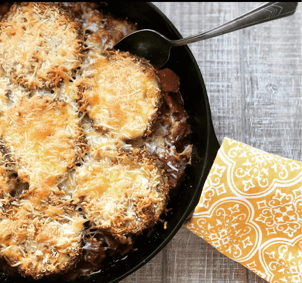 Skillet Eggplant Lasagna